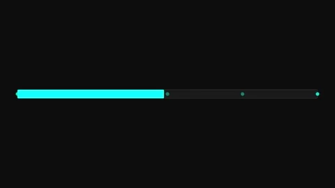 Minimalist Black Line with Five Teal Dots Vector Design Stock Footage 339395417