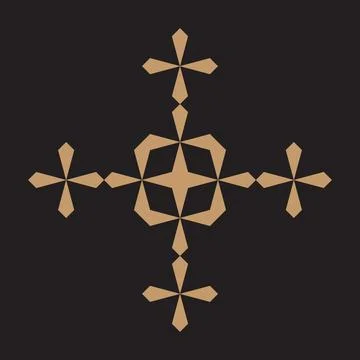 Minimalist Black Line Work Creates Complex Hypnotic Abstract Repeating Visual Pa Stock Illustration