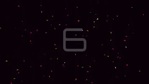 Minimalist black screen with abstract, glowing geometric patterns and digit.. Stock Footage 342206390