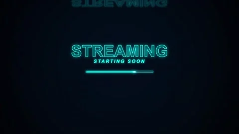 Minimalist black screen for live stream starting soon overlay Stock-Footage 345202049
