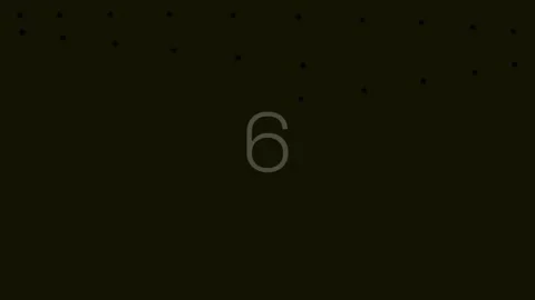 Minimalist black screen with white number nine counting animation Stock Footage 342116648