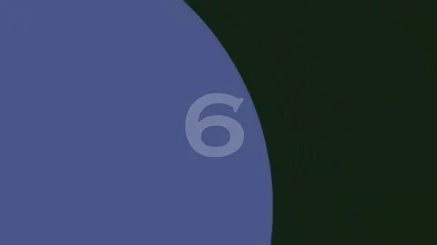 Minimalist black screen with white number nine graphic, empty background Stock Footage 342206414