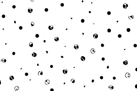 Minimalist Black Spot Seamless Pattern. Vector Illustration. Stock Illustration
