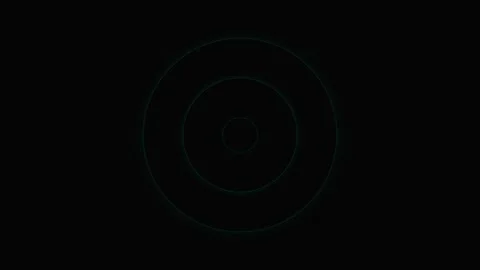 Minimalist black square centered on a plain black background for design Video stock 339614928