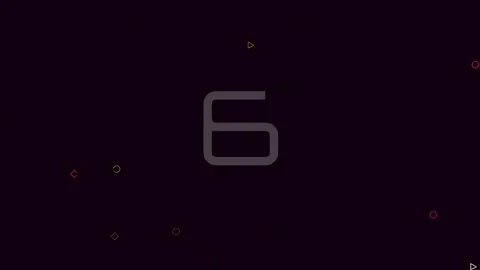 Minimalist black square on solid background - abstract design element Stock Footage 342206422