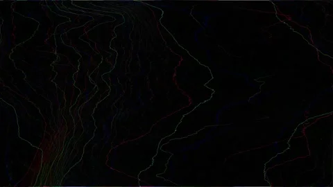 Minimalist black with subtle, undulating lines of dark interference, conveying a Stock Footage 260134286