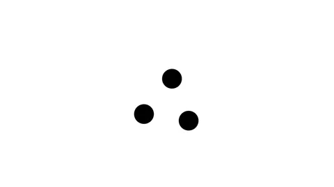 Minimalist black triple circle loading animation loop on clean white backgr.. Stock Footage 325182759