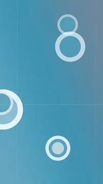 Minimalist blue abstract background featuring clean outlined circles in a c.. Stock Illustration
