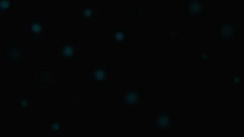 Minimalist blue bokeh light dots scattered across a solid black background Stock-Footage 339614874