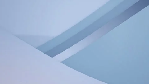 Minimalist blue curved layers glide smoothly in a parallax motion Stock Footage 340877419