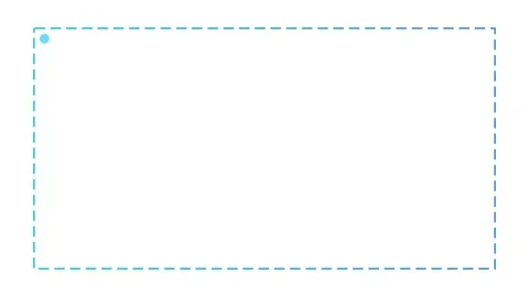 Minimalist Blue Dashed Selection Box - Animated UI Boundary Icon Vídeos de archivo 334736838