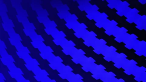 Minimalist blue diagonal line background with wave animation Stock Footage 304278485