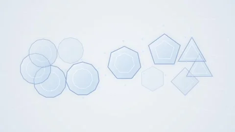 Minimalist blue geometric line pattern background for modern clean design Stock Footage 346001129