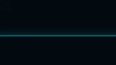 Minimalist blue glowing light line on a deep solid black background space Stock Footage 338311248