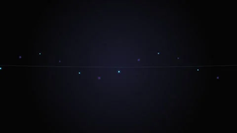 Minimalist blue glowing particles scattered across a deep dark background Video stock 339619393