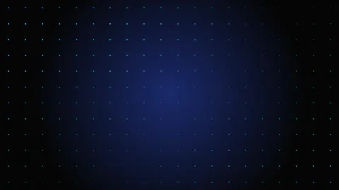 Minimalist blue grid of glowing dots on a dark abstract background pattern Stock Footage 339616461