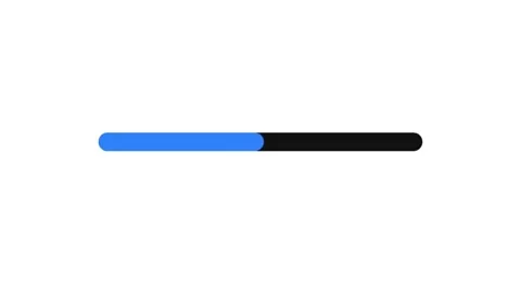 Minimalist Blue Loading Bar Animation on White Background Vídeos de archivo 334736662