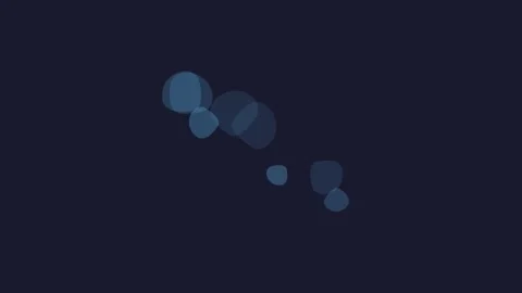 Minimalist blue loading spinner animation on a dark navy background canvas Video stock 335117650