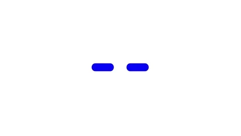 Minimalist blue pills blinking in center frame on white background abstract.. Stock Footage 334829662