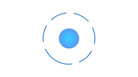 Minimalist Blue Rotating Circle Loader - Animated Progress Icon Vídeos de archivo 334736678