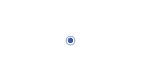 Minimalist blue water drops falling and creating ripples on white Stock Footage 346025869