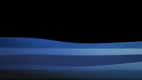 Minimalist blue waves flow gently in a seamless loop Stock Footage 341401952