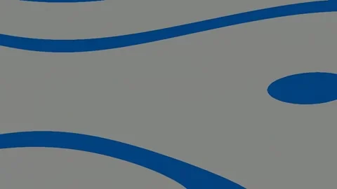 Minimalist blue wavy lines background abstract modern geometric pattern Stock Footage 341058341