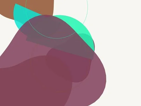 Minimalist Boho Abstract Background with Organic Shapes and Earthy Tones fo.. Stock Illustration
