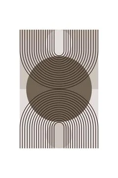 Minimalist Boho Arch Shape Wall Poster Stockillustratie