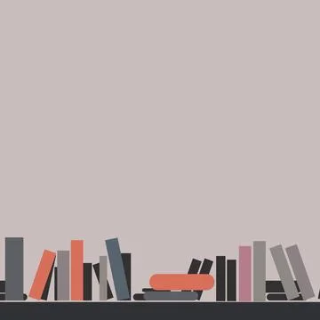 Minimalist books. Stock Illustration