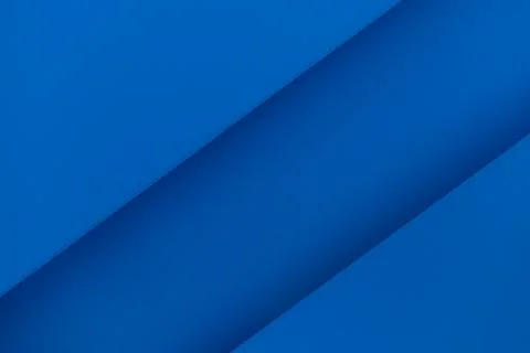 Minimalist bright blue paper background with diagonal layers and soft shadows Stock Illustration
