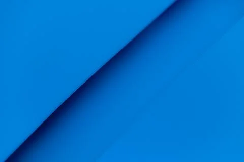 Minimalist bright blue paper background with diagonal layers and soft shadows Stock Illustration