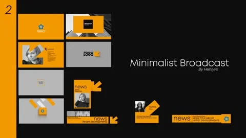 Minimalist Broadcast Stock After Effects