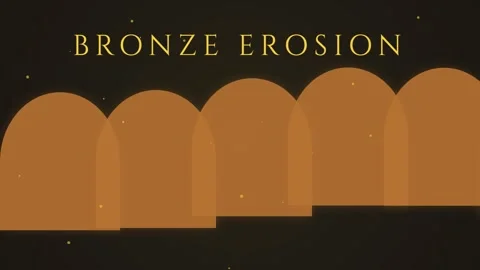 Minimalist bronze erosion abstract background texture for corporate design Stock Footage 337656151