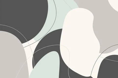 Minimalist brushes elements shape background. 스톡 일러스트