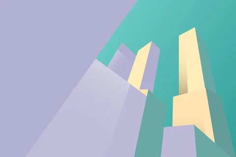 Minimalist building background. Stock Illustration