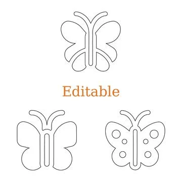 Minimalist butterfly design with triangular layout. abstract butterflies Stock-Illustration