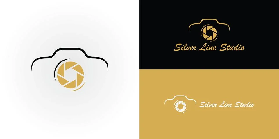 Minimalist camera outline featuring a smooth black top silhouette Stock-Illustration
