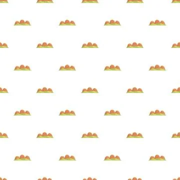 Minimalist cartoon hill pattern repeating background design Stockillustratie