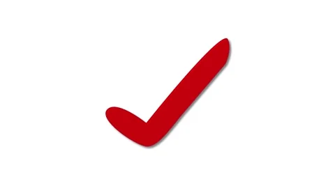 Minimalist Check Mark Animation, Simple Checkmark Symbol Motion Stock Footage 309965419