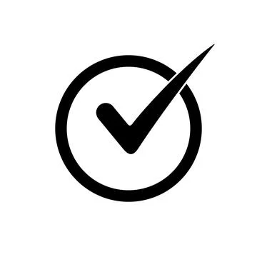 Minimalist checklist illustration featuring a to-do list with checked circl Stock Illustration