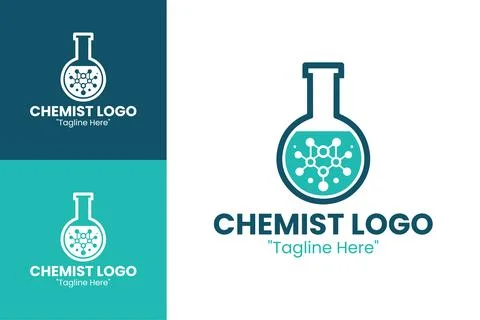 Minimalist Chemist Logo イラスト素材