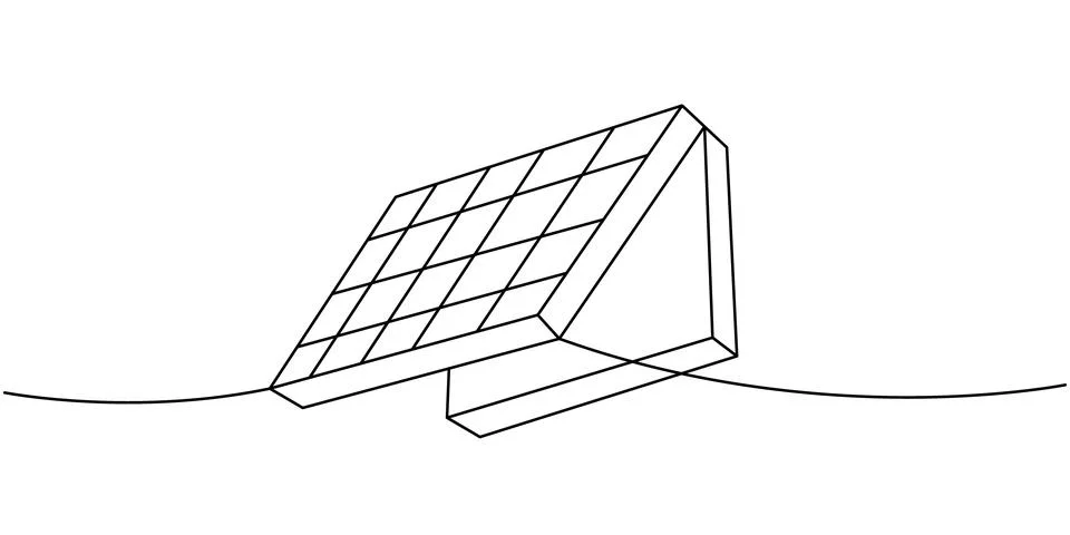 Minimalist chessboard box in perspective with clean geometric lines and modern Stock Illustration