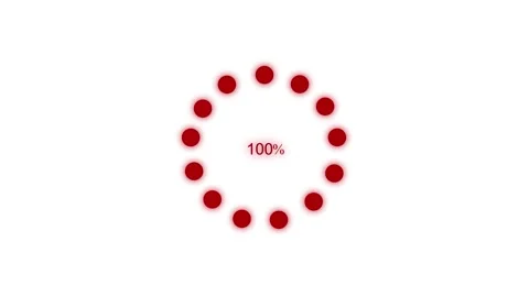 Minimalist circle loading animation on white background Vidéo 309888631