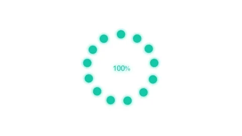 Minimalist circle loading animation on white background 库存影片 309888636