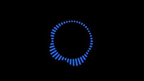 Minimalist circle ring sound wave animat... | Stock Video | Pond5