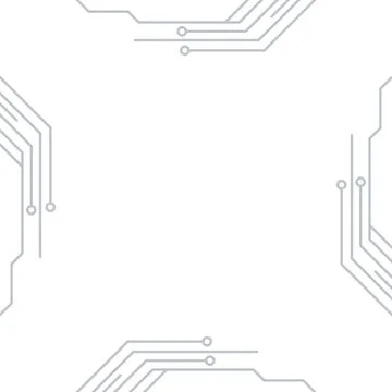 Minimalist circuit board frame background with center copy space. Stock Illustration