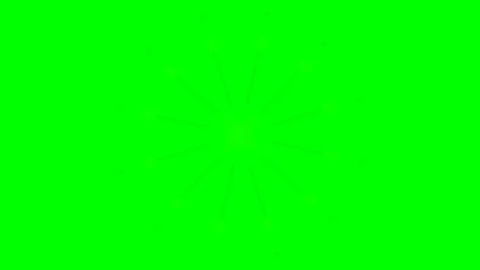 Minimalist circular line pattern arranged on a vivid green background screen Stock Footage 340264972
