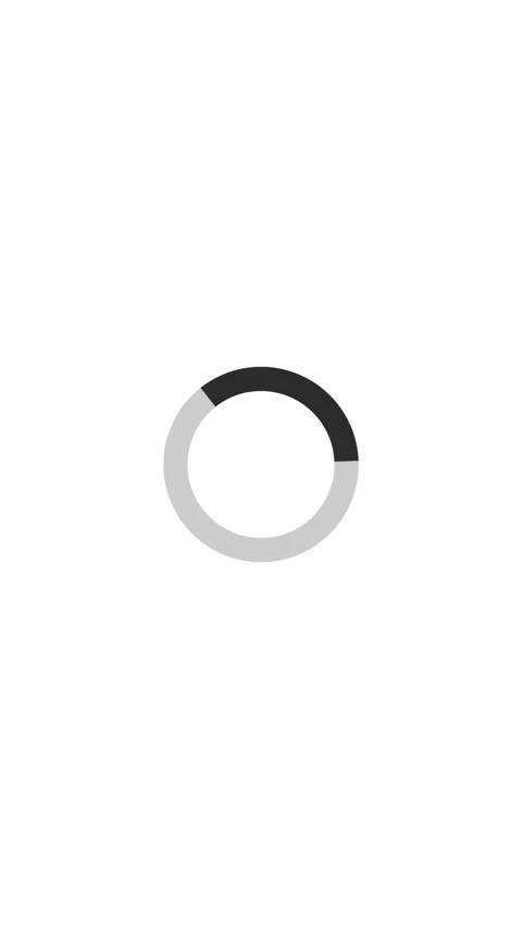 Minimalist circular loading animation with gray ring and rotating dark segm.. Stock Footage 339215337
