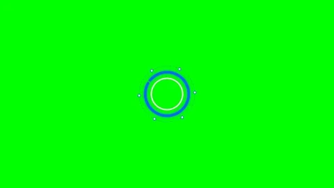 Minimalist circular loading animation icon on a vibrant green screen backgrou Stock Footage 340268370